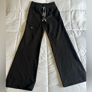 Figs Black Wide-Leg Pants